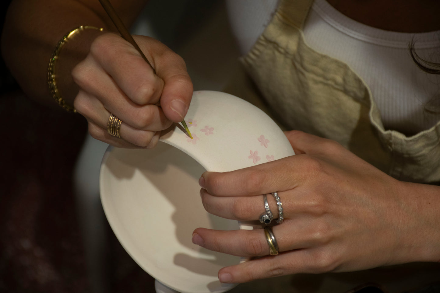 cerámica · pintura en sancocho · clase suelta